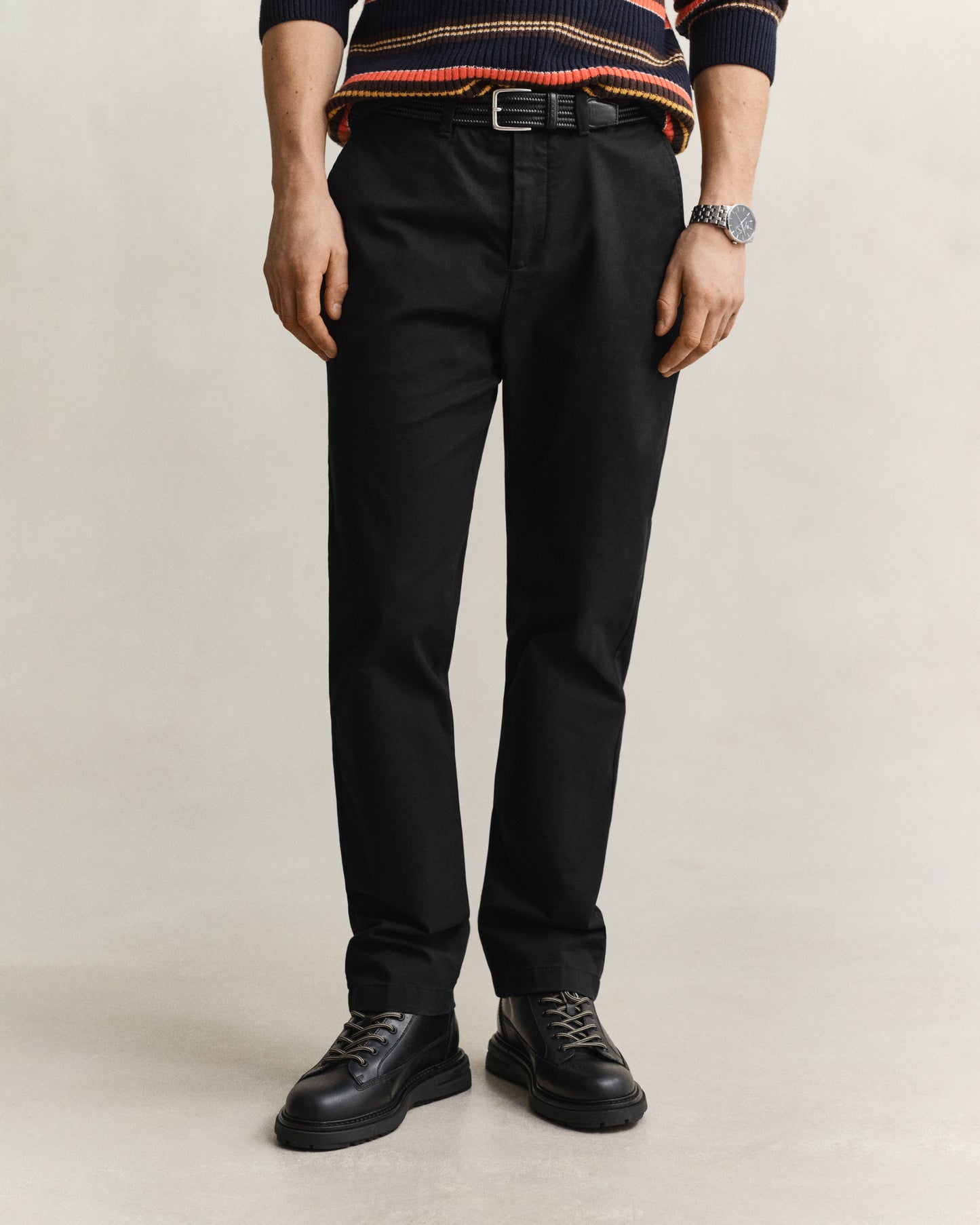 GANT Mens Regular Fit Classic Chinos - 05 Black