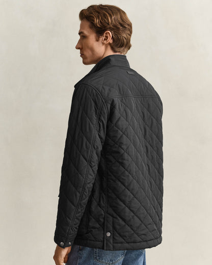 GANT Mens Quilted Mid Jacket - 5 Black