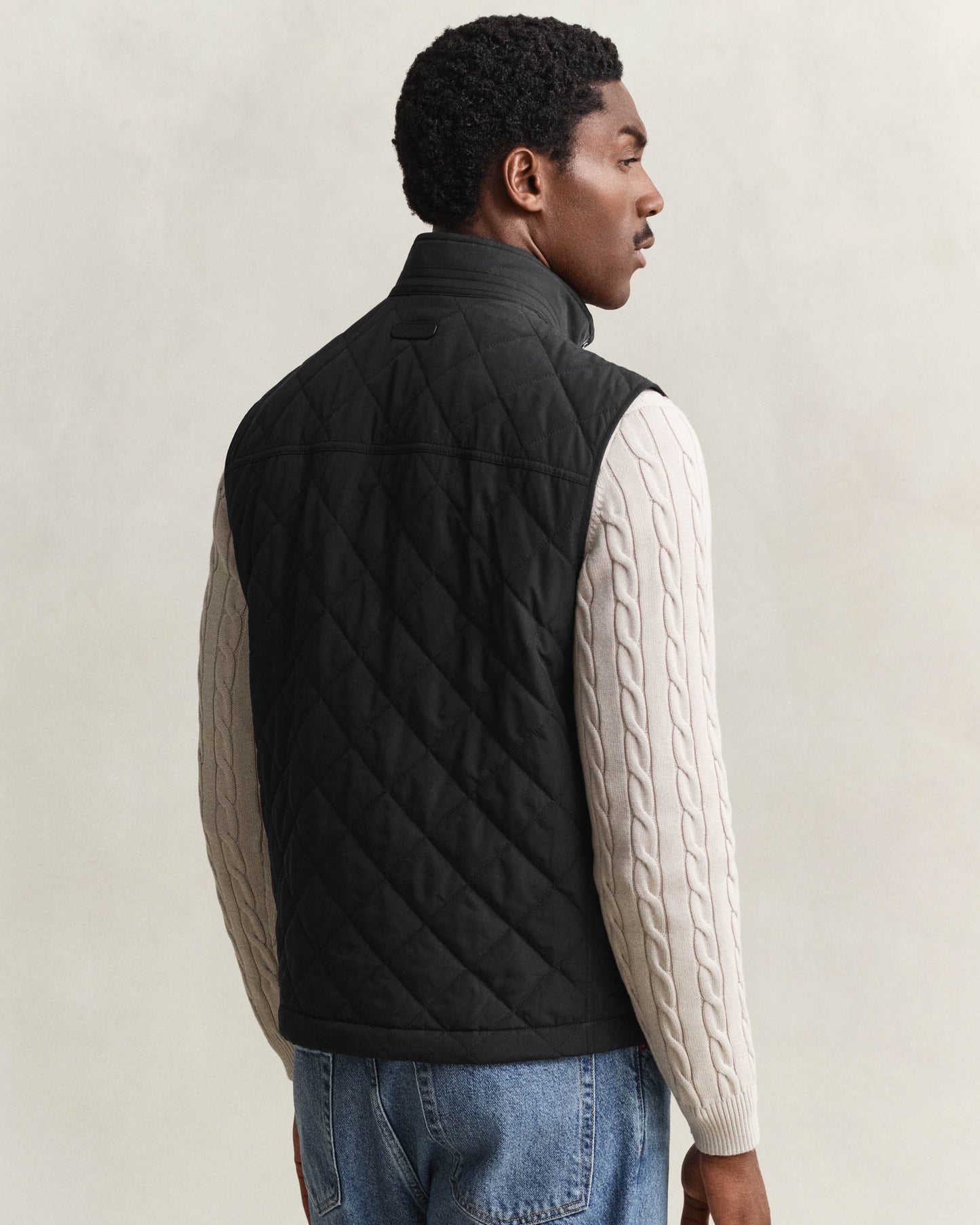 GANT Mens Quilted Vest - 5 Black
