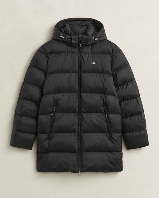 GANT Active Cloud Mens Mid Length Jacket - 5 Black