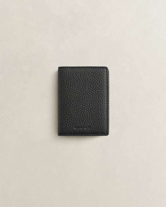 GANT Mens Leather Bifold Card Holder - 5 Black