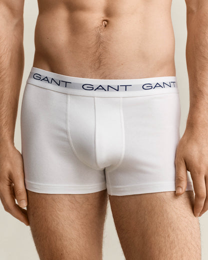 GANT Mens Slim Fit Stretch Cotton Jersey Trunks 5-Pack - 110 White