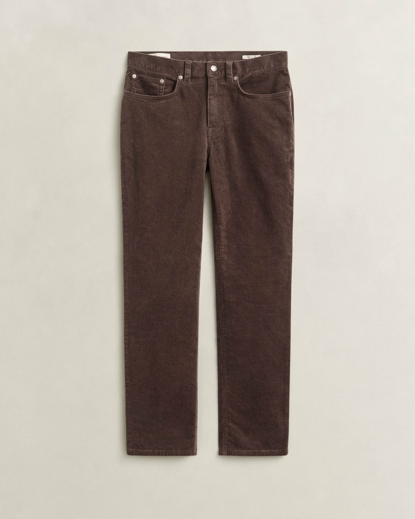 GANT Mens Regular Fit Cord Jeans - 217 Black Brown
