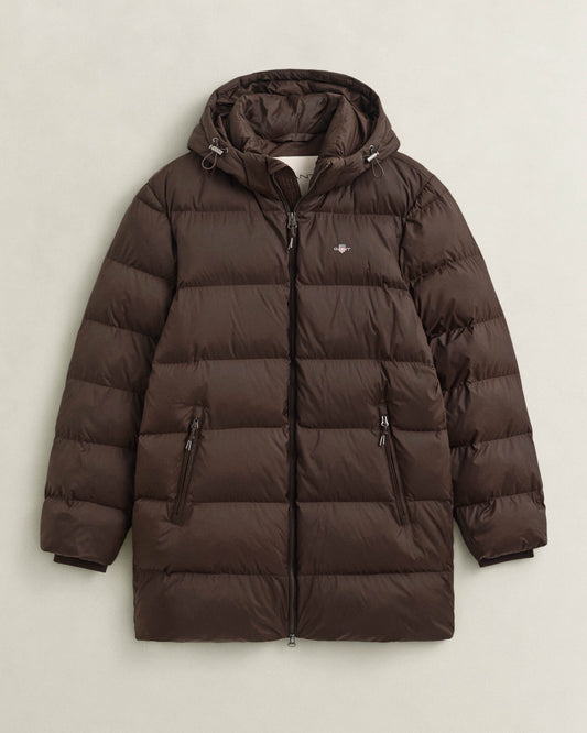 GANT Active Cloud Mens Mid Length Jacket - 217 Black Brown