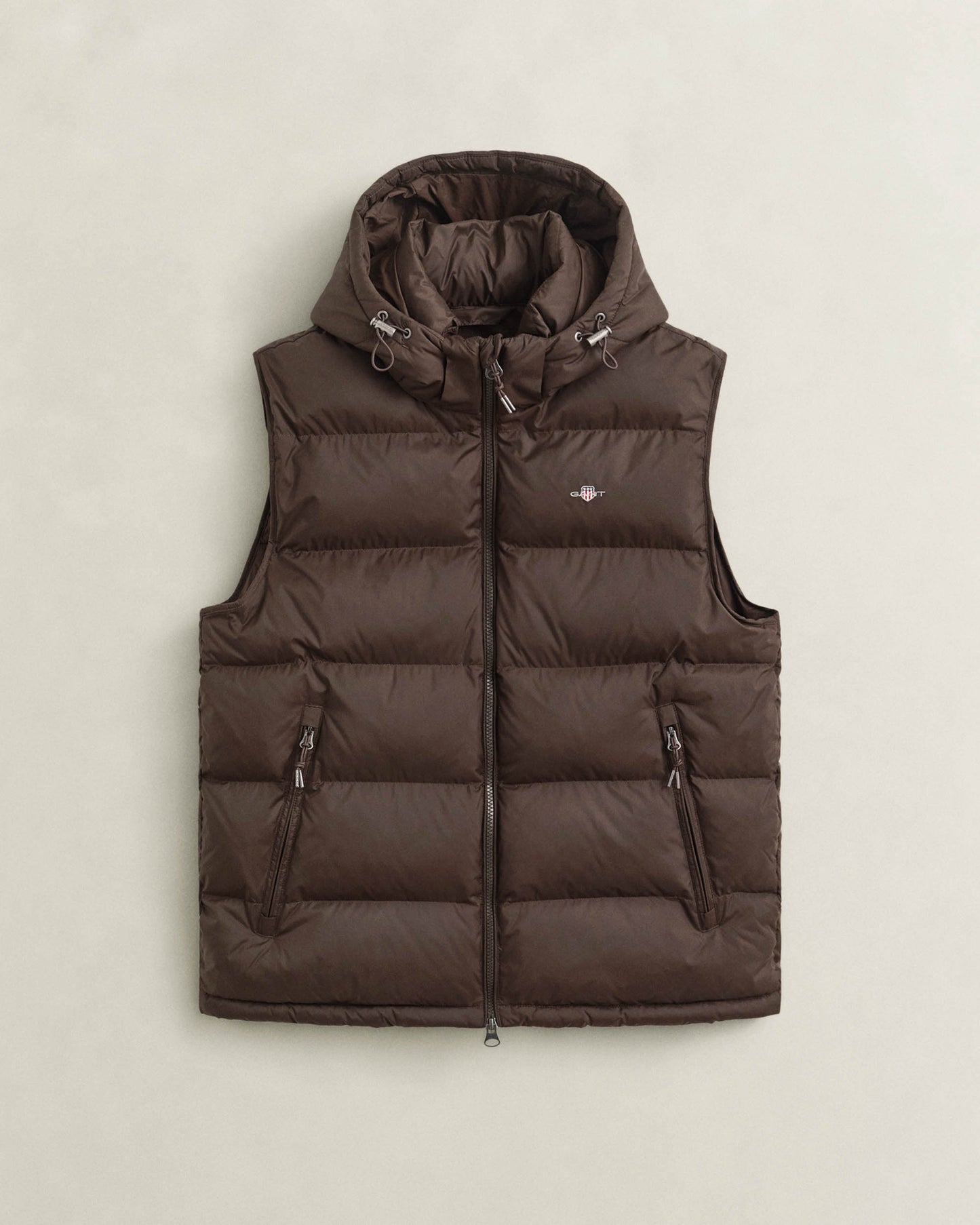 GANT Mens Active Cloud Vest - 217 Black Brown