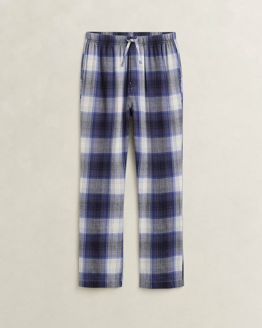 GANT Mens Flannel Checked Pyjama Pants - 410 Marine