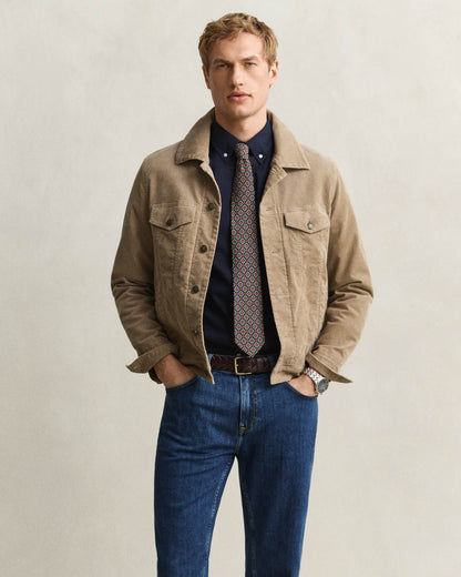 GANT Mens Regular Fit Long Sleeve Poplin Shirt - 433 Evening Blue