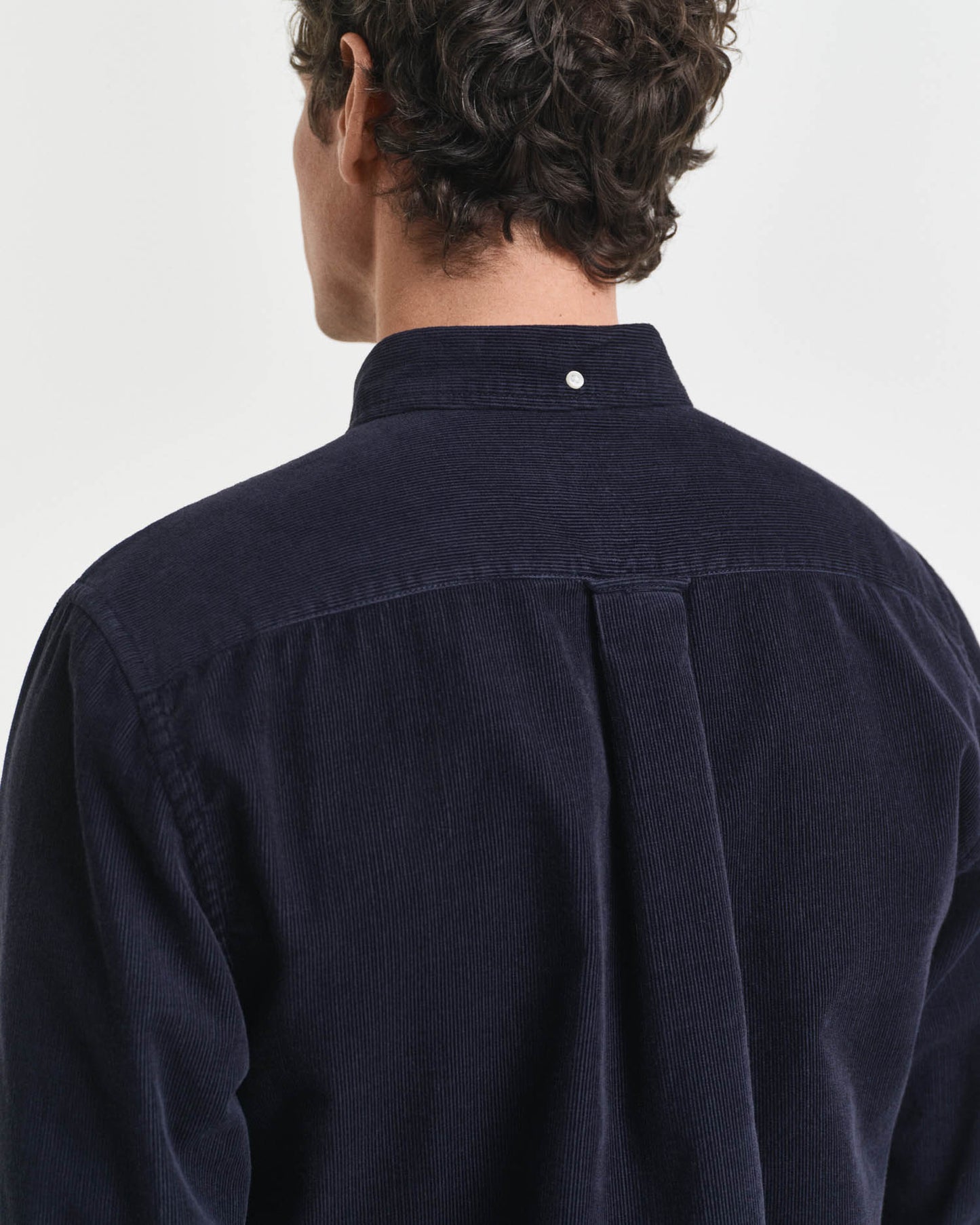 GANT Mens Regular Fit Corduroy Shirt - 433 Evening Blue