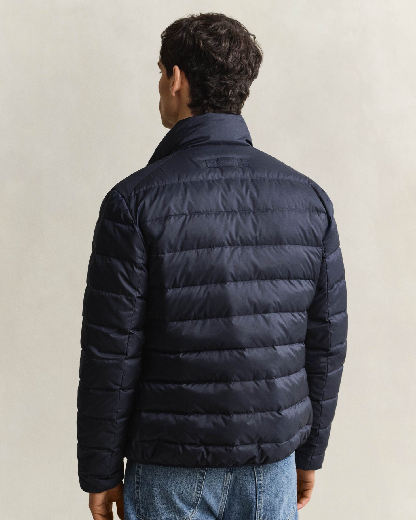 GANT Mens Light Down Jacket - 433 Evening Blue