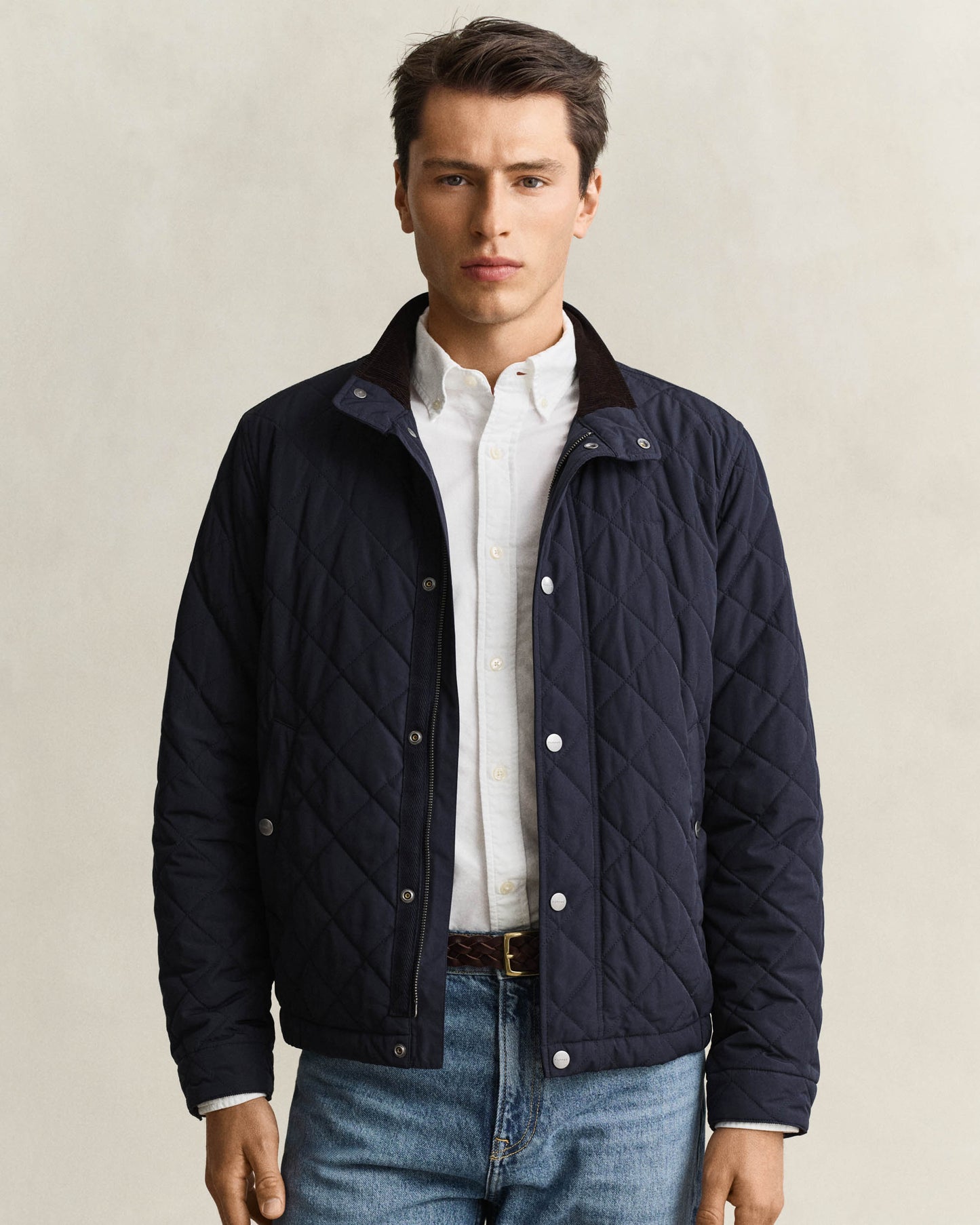 GANT Mens Quilted Jacket - 433 Evening Blue