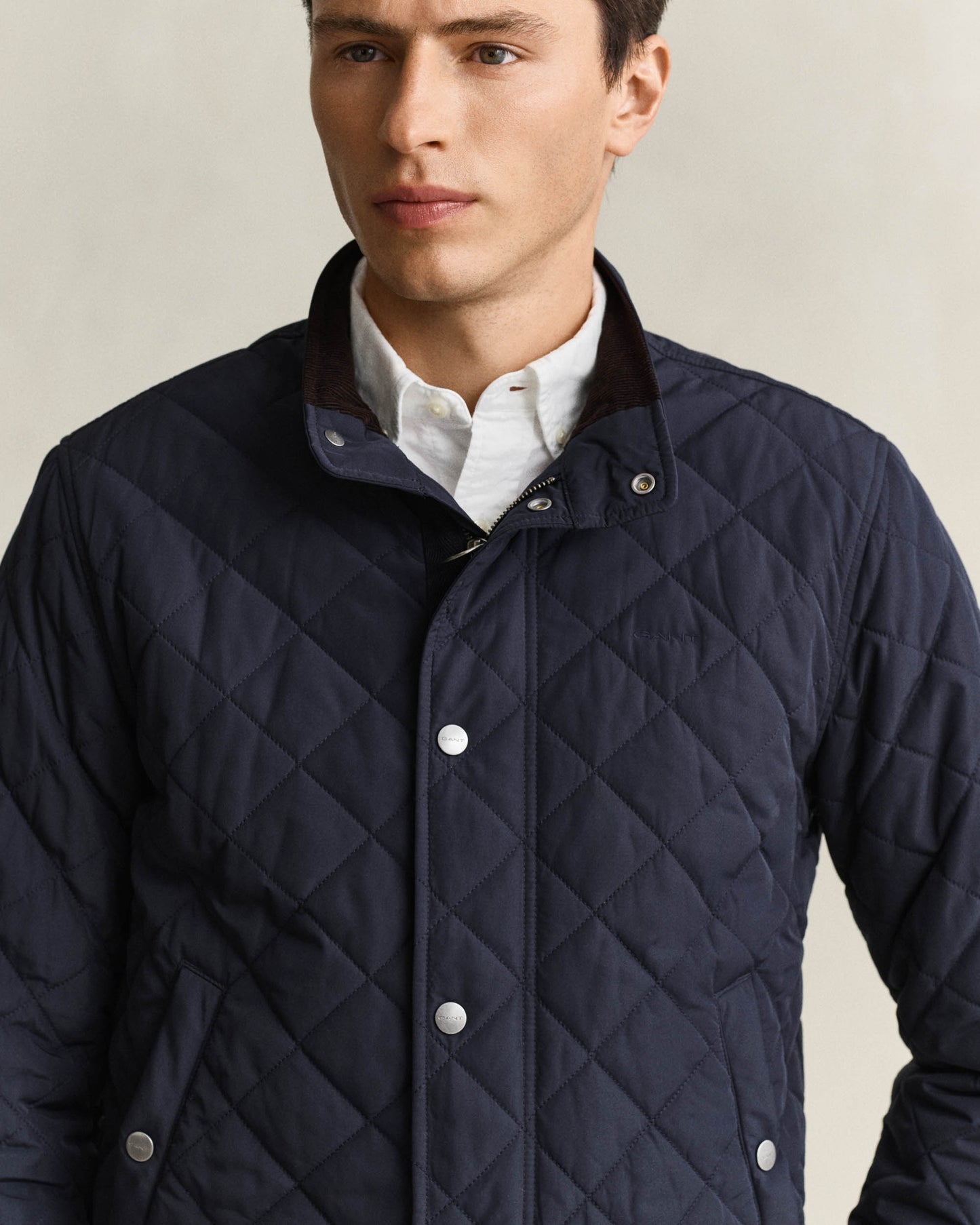 GANT Mens Quilted Jacket - 433 Evening Blue