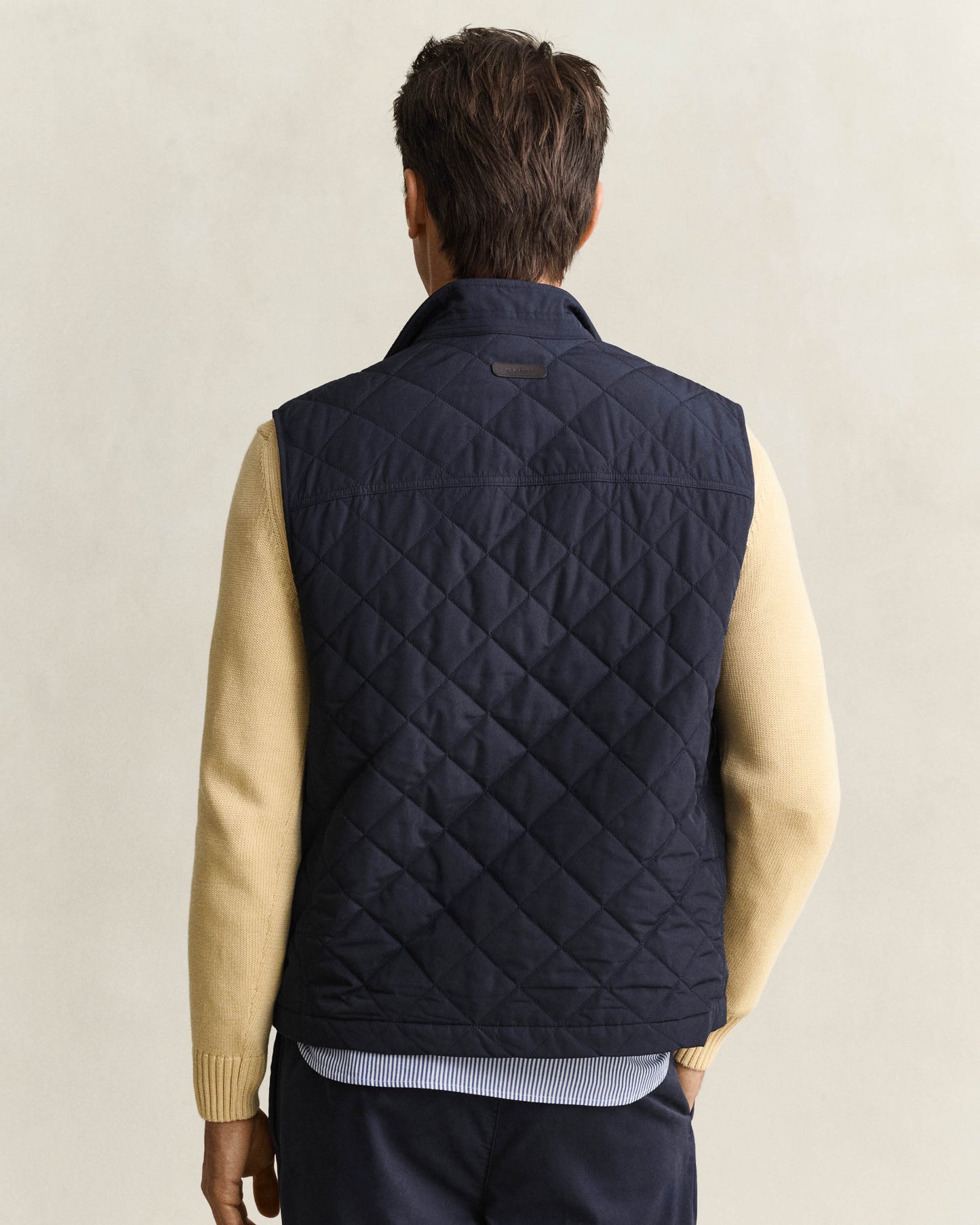 GANT Mens Quilted Vest - 433 Evening Blue