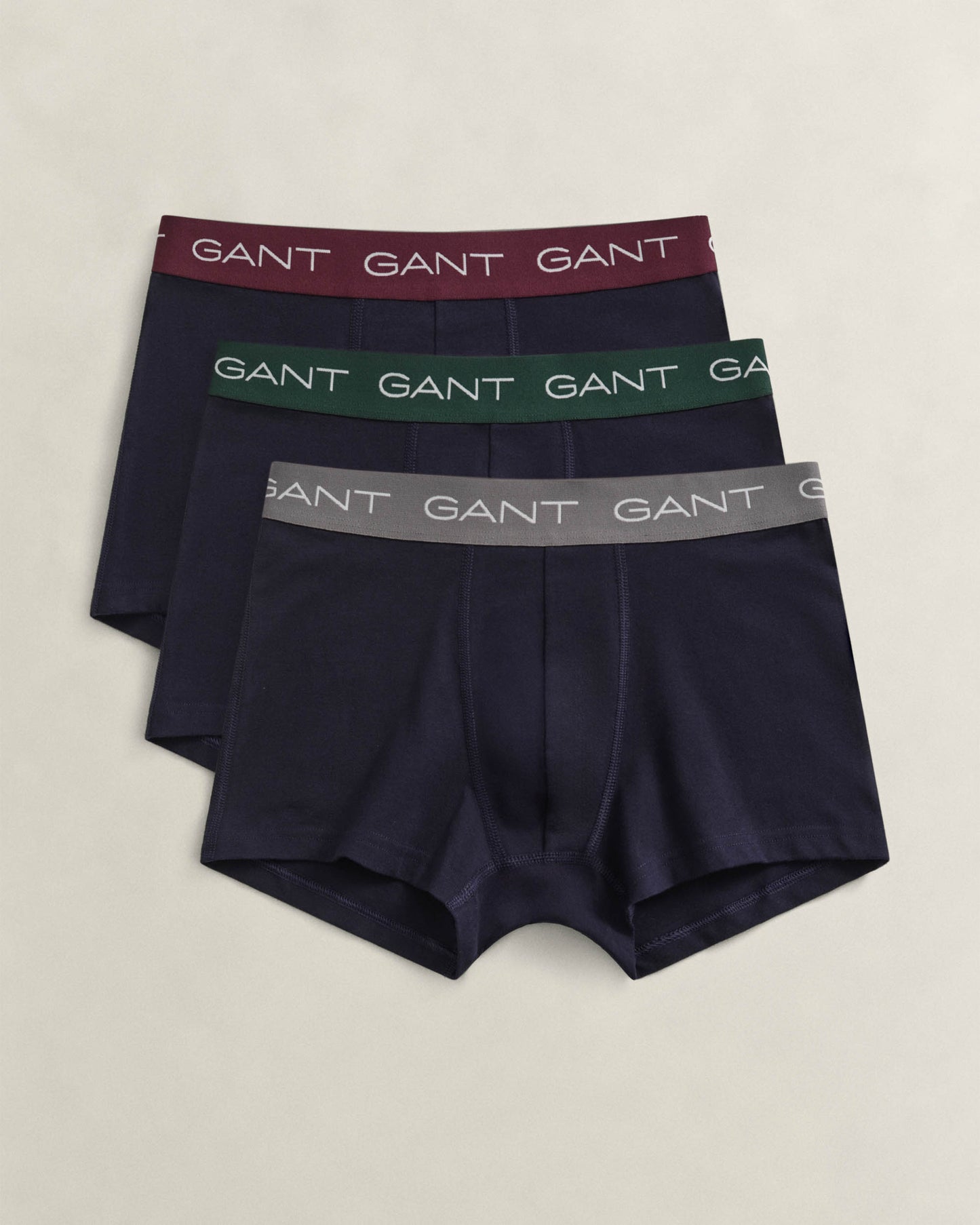 GANT Mens Trunk 3-Pack - 433 Evening Blue