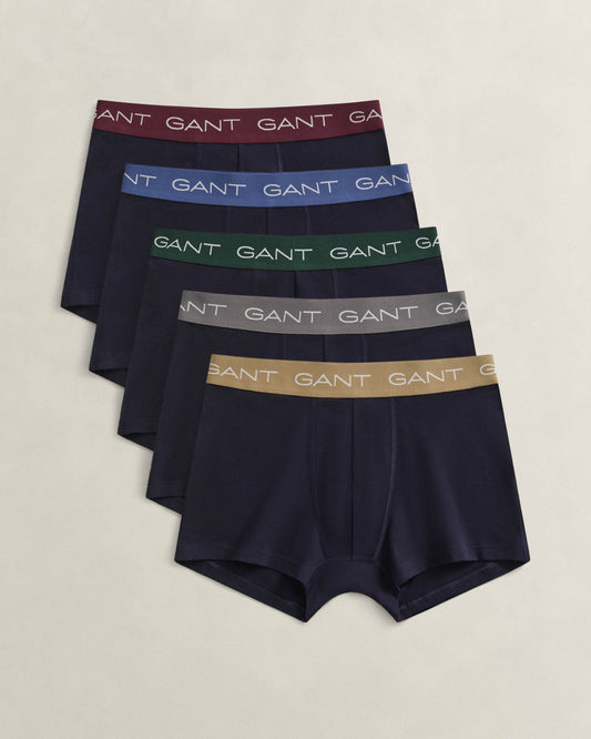 GANT Mens Trunk 5-Pack - 433 Evening Blue
