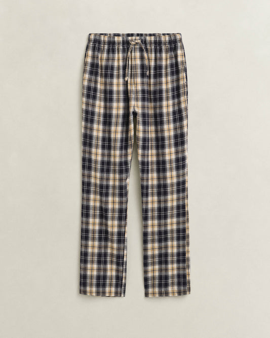 GANT Mens Checked Pyjama Pants - 433 Evening Blue | CHO | Designer Mens Pyjamas