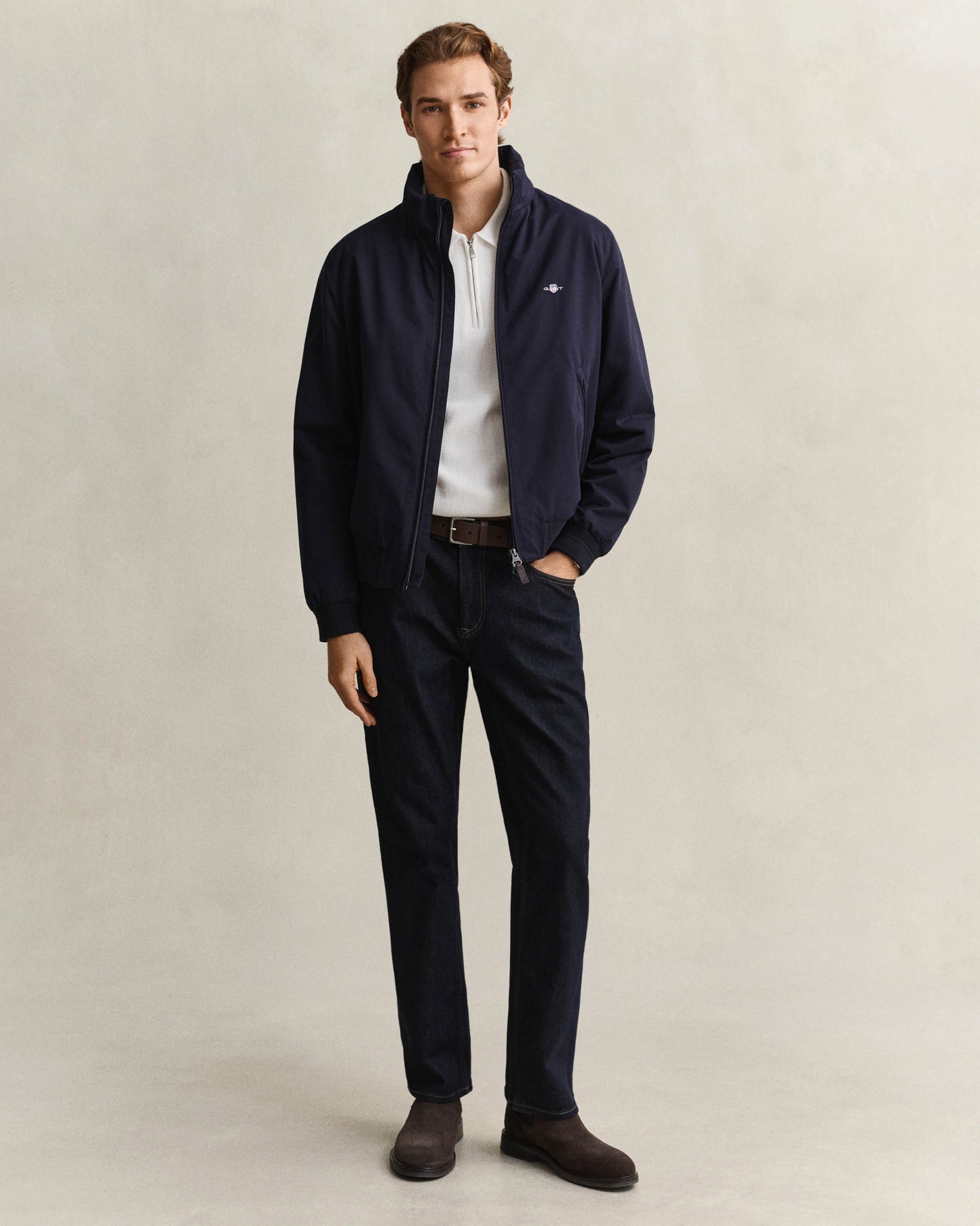 GANT Mens Classic Regular Fit Jeans - 960 Dark Blue