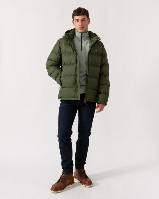 GANT Mens Active Cloud Puffer Jacket - 360 Country Green