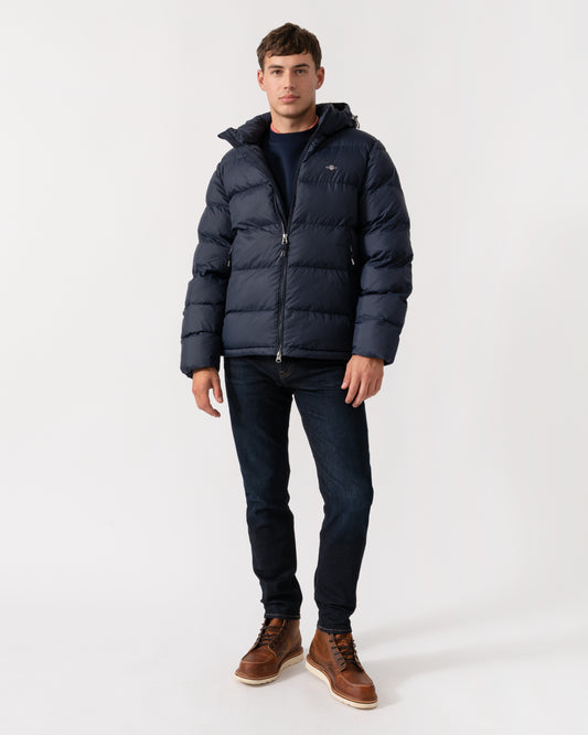 GANT Mens Active Cloud Puffer Jacket - 433 Evening Blue