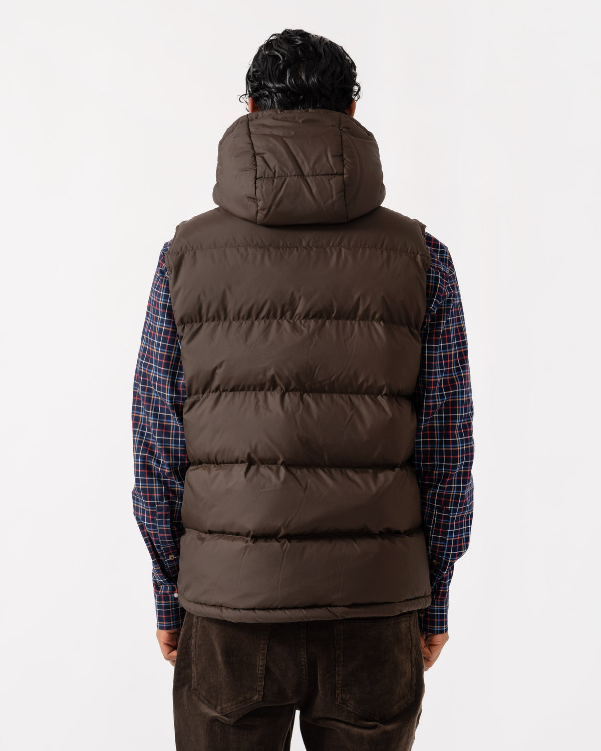 Back of the GANT Mens Active Cloud Vest - 217 Black Brown