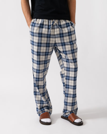 GANT Mens Checked Pyjama Pants - 473 Blue Water
