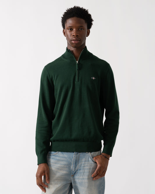 GANT Mens Classic Cotton Half Zip Jumper