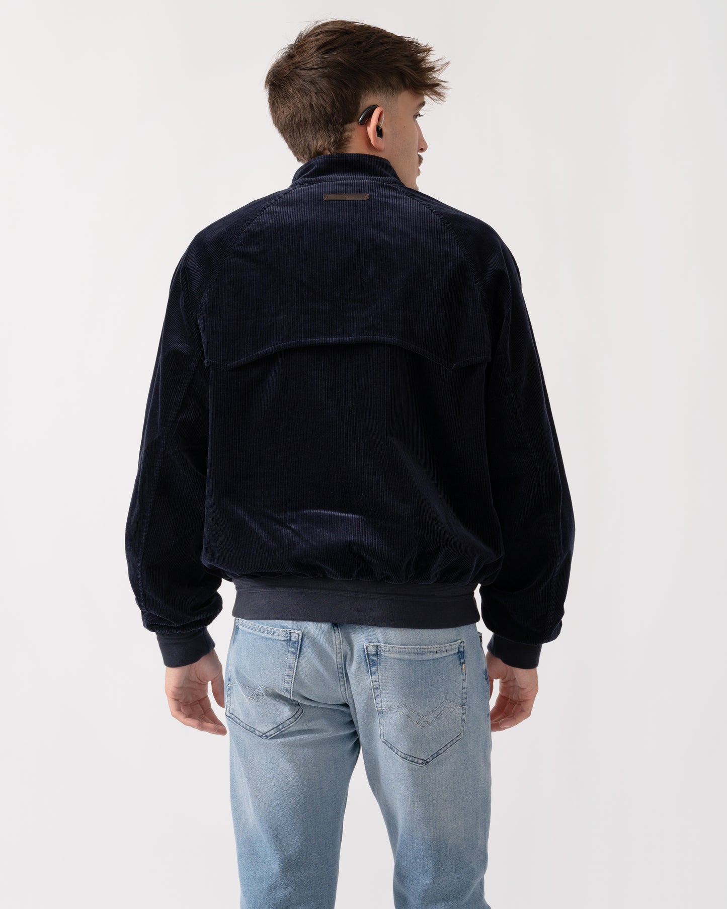 GANT Mens Cord Harrington Jacket - 433 Evening Blue