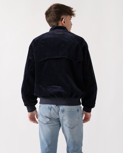 GANT Mens Cord Harrington Jacket - 433 Evening Blue