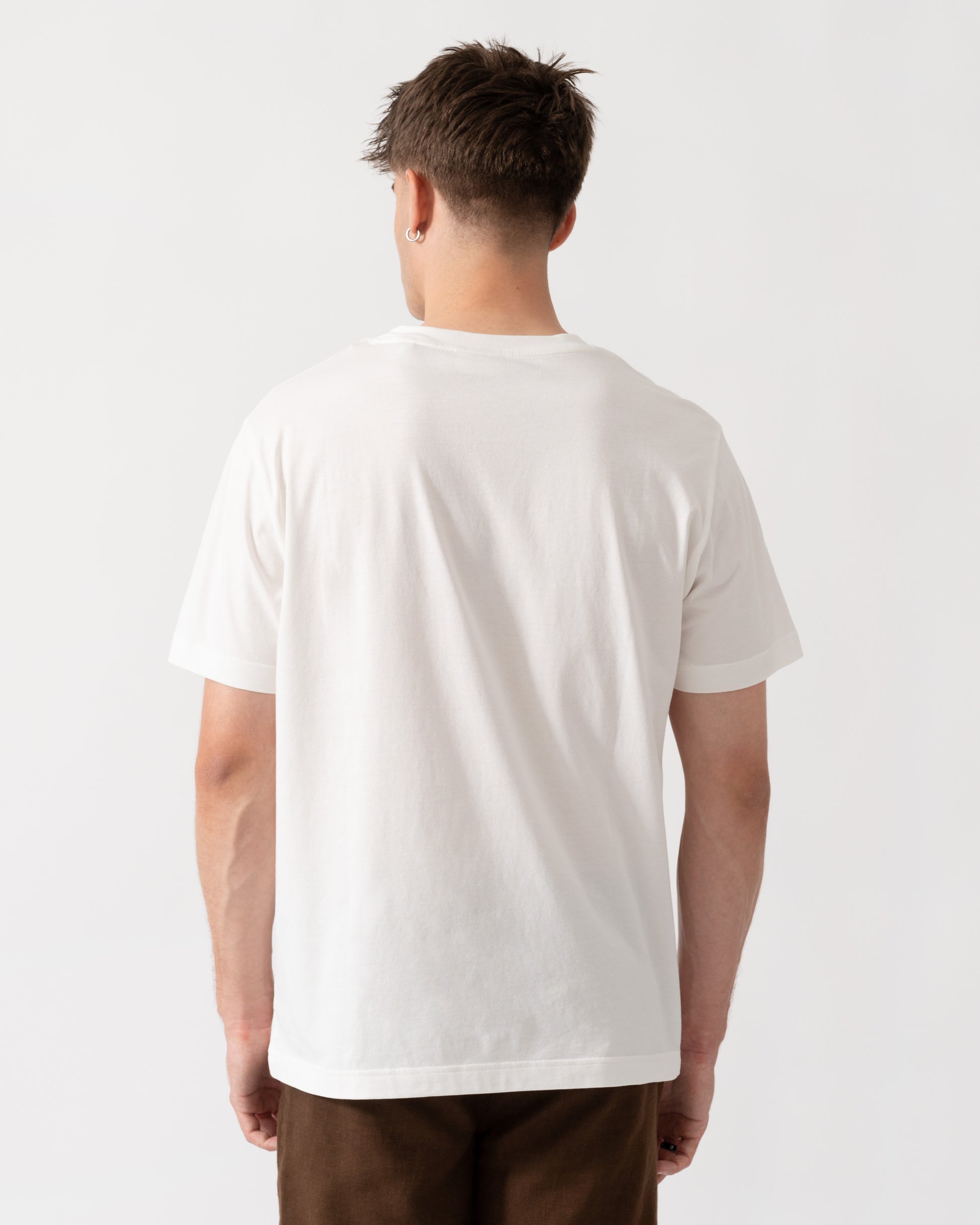 GANT Mens Factory Graphic Short Sleeve T-Shirt - 113 Eggshell back