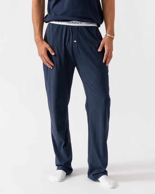 GANT Mens Jersey Pyjama Pants - 410 Marine