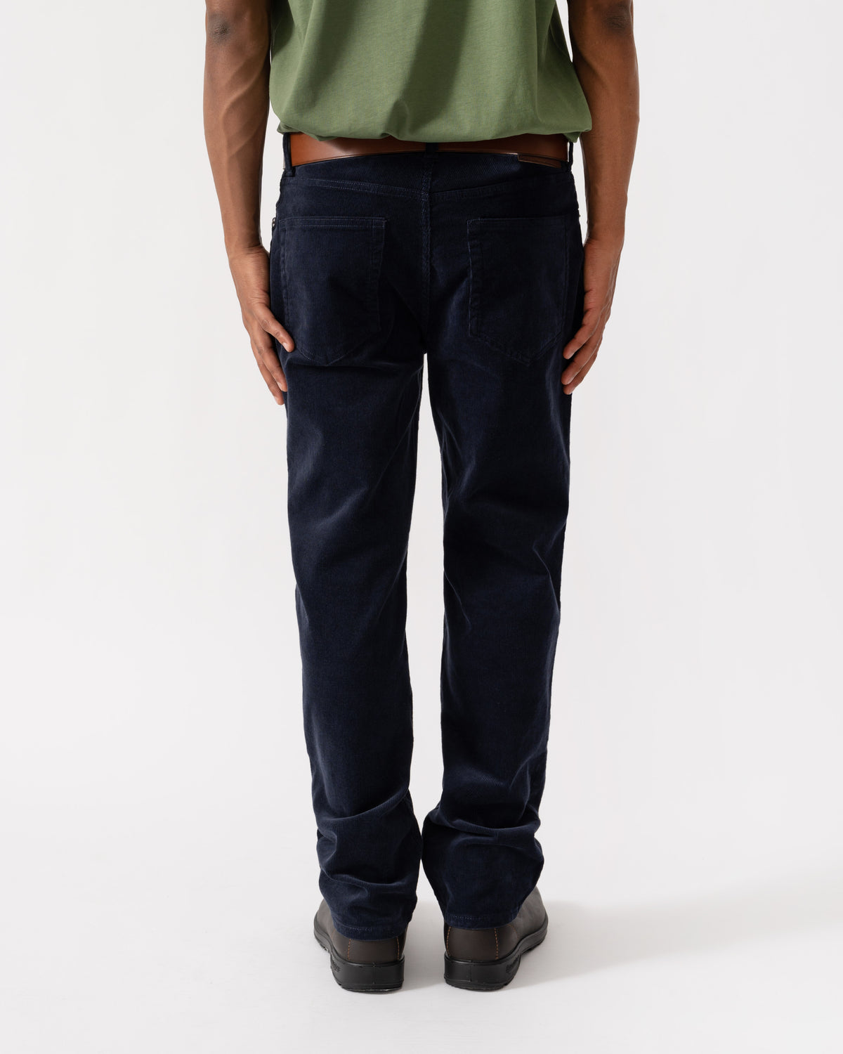 Back of GANT Mens Regular Fit Cord Jeans - 433 Evening Blue