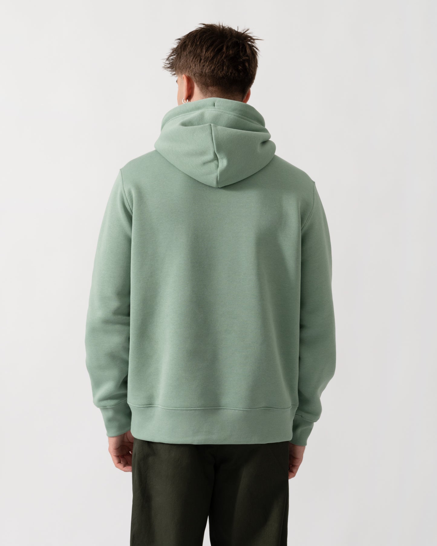 GANT Mens Regular Fit Shield Logo Pullover Hoodie - 308 Surplus Mint back