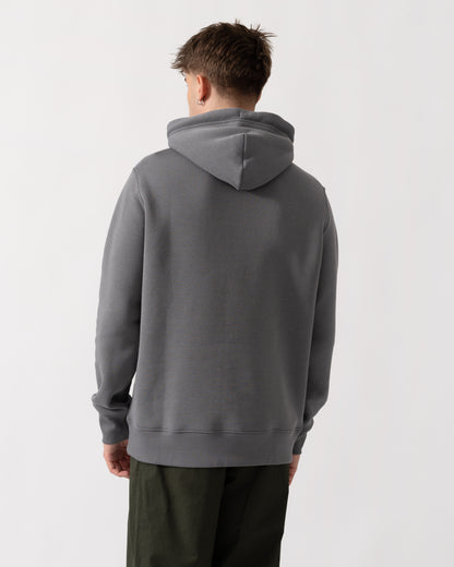 GANT Mens Regular Fit Shield Logo Pullover Hoodie - 38 Mid Grey back