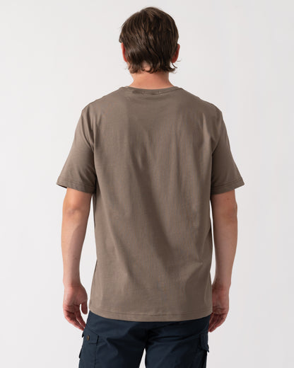 GANT Mens Regular Fit Short Sleeve Shield Logo T-Shirt - 260 Faded Taupe