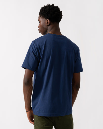 GANT Mens Regular Fit Short Sleeve Shield Logo T-Shirt - 423 Persian Blue