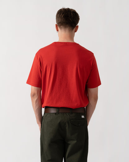 GANT Mens Regular Fit Short Sleeve Shield Logo T-Shirt - 853 Maple Fire back