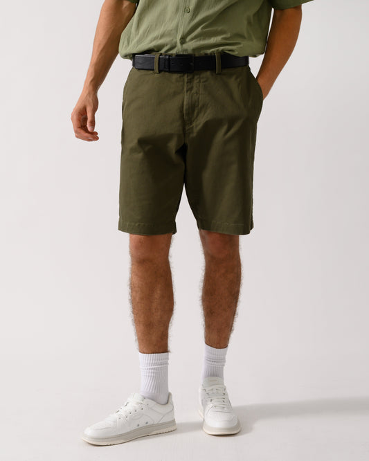 GANT Mens Relaxed Twill Shorts - 301 Juniper Green