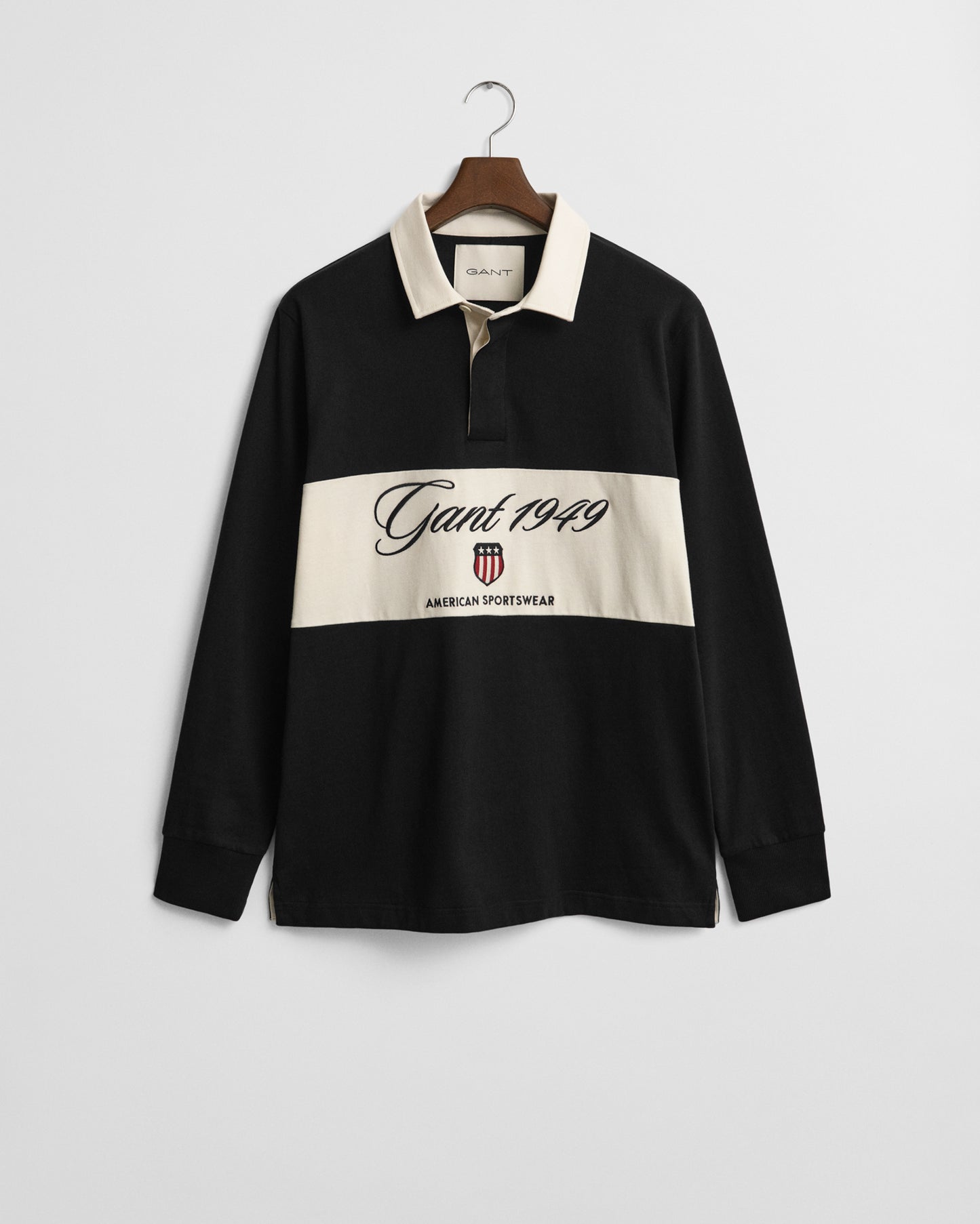 GANT Mens Blocked Heavy Rugger - 5 Black