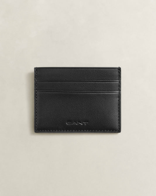 GANT Mens Leather Card Holder - 5 Black