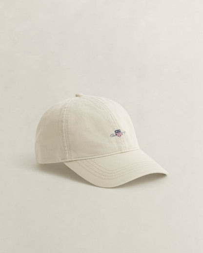 GANT Mens Shield Logo Cotton Twill Cap - 34 Putty