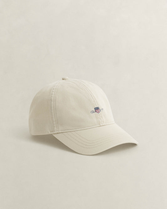 GANT Mens Shield Logo Cotton Twill Cap - 34 Putty