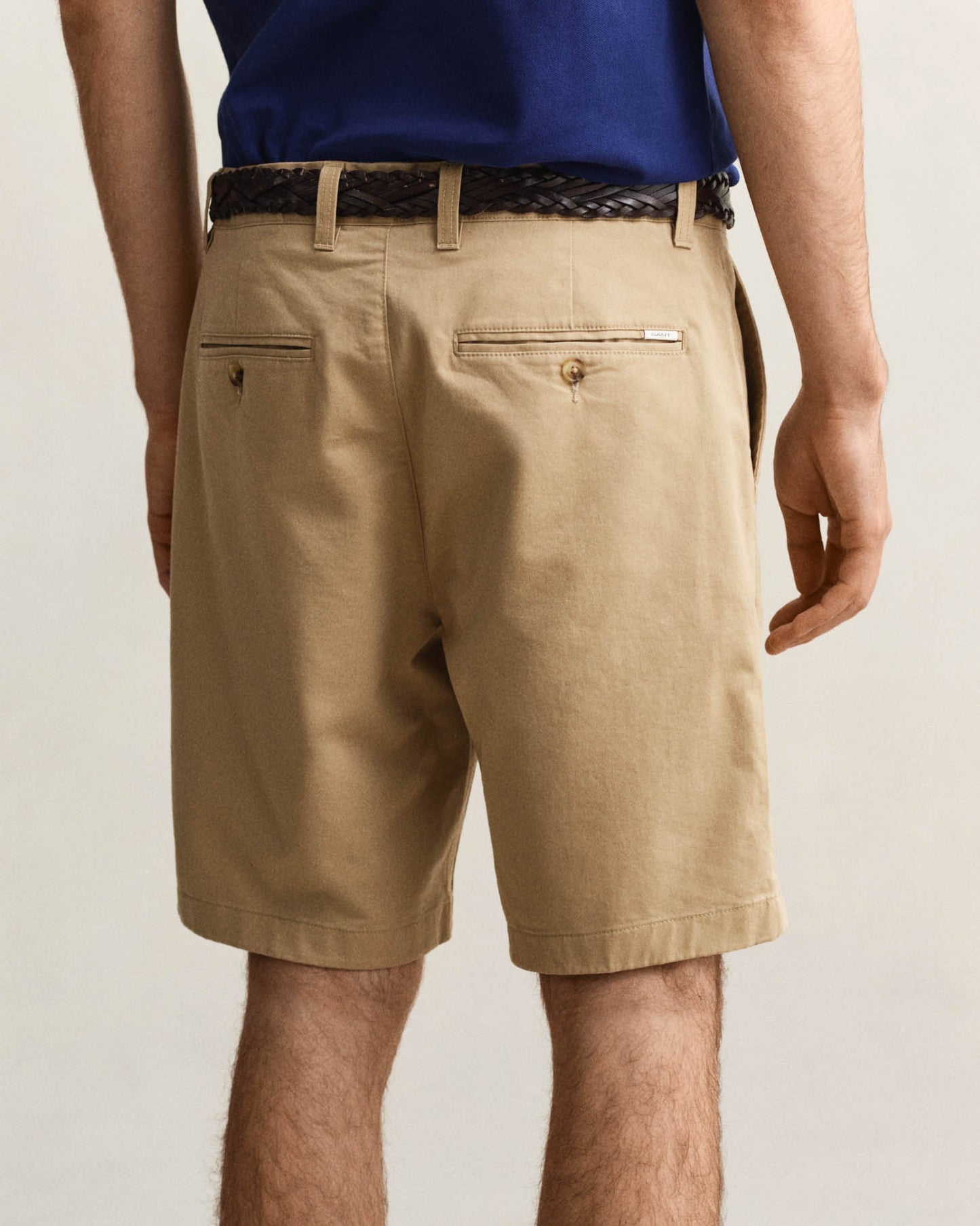 GANT Mens Regular Fit Classic Chino Shorts - 248 Dark Khaki