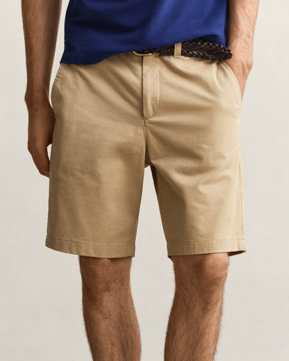 GANT Mens Regular Fit Classic Chino Shorts - 248 Dark Khaki