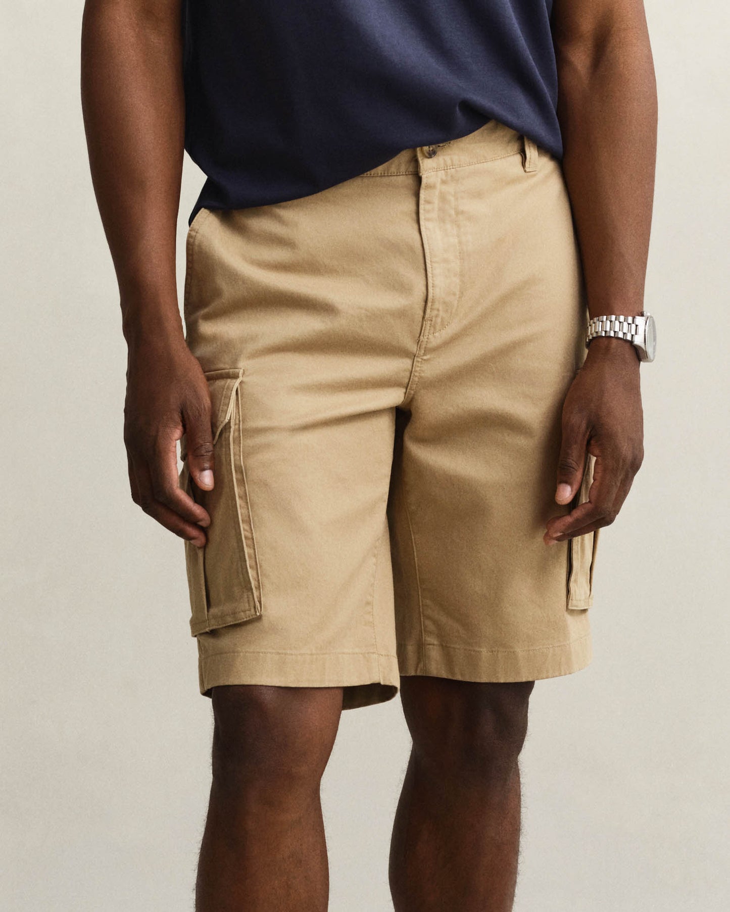 GANT Mens Regular Fit Classic Cargo Shorts - 248 Dark Khaki
