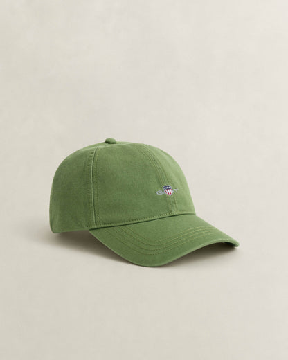 GANT Mens Shield Logo Cotton Twill Cap - 354 Herb Green