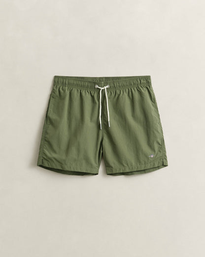 GANT Mens Swim Shorts - 379 Dry Herb Green