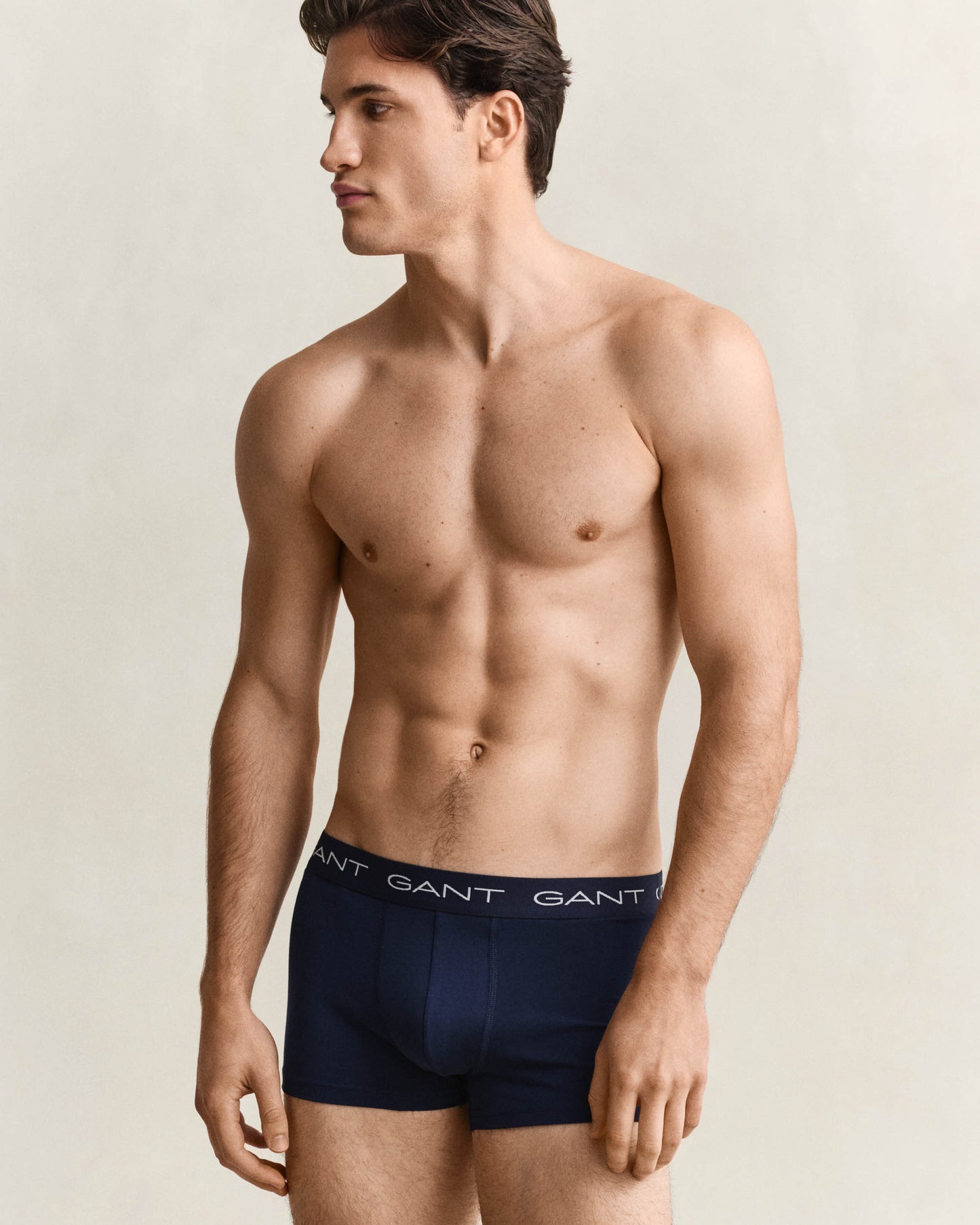 GANT 5-Pack Mens Trunks with Multi Coloured Waistbands - 410 Marine