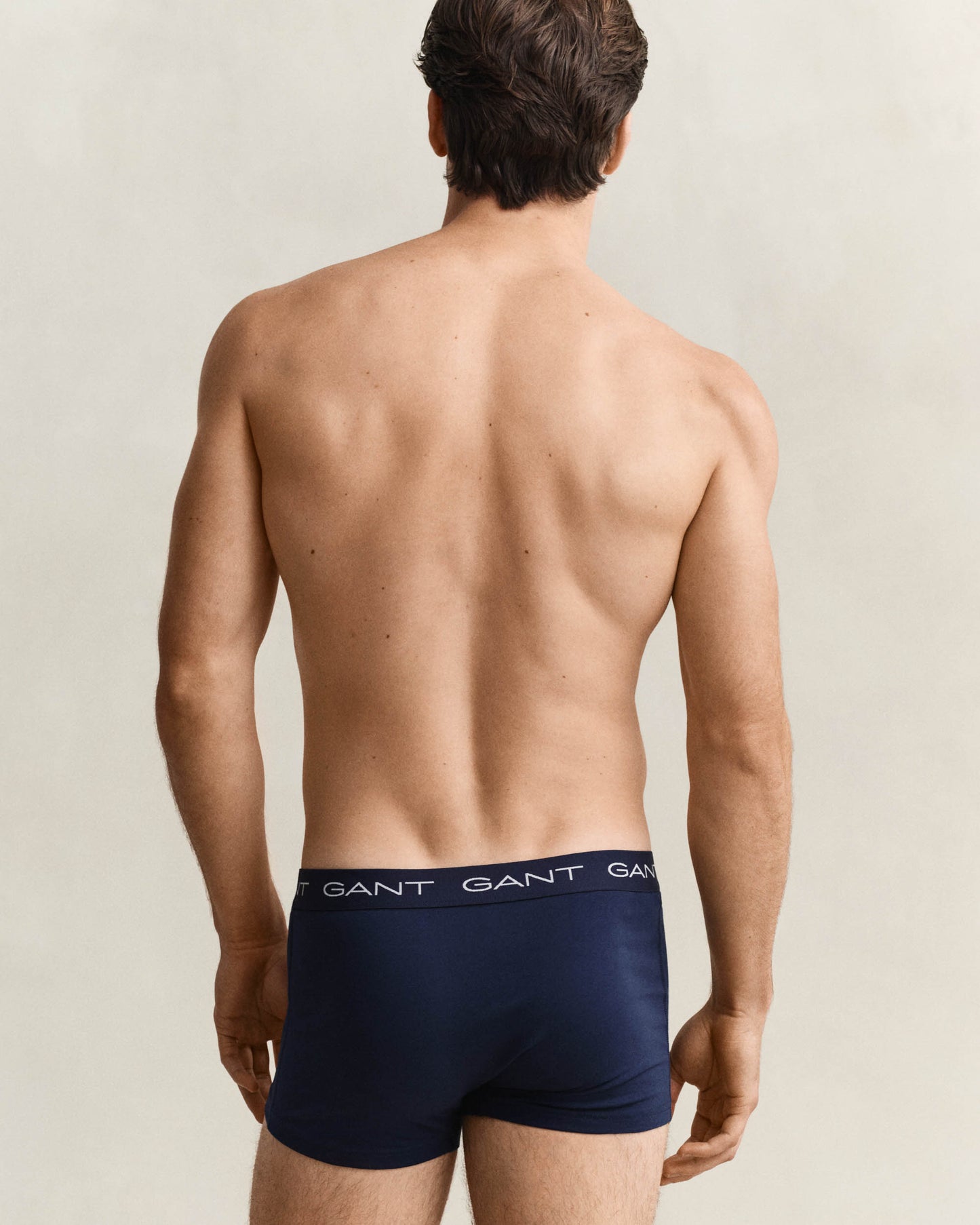 GANT 5-Pack Mens Trunks with Multi Coloured Waistbands - 410 Marine