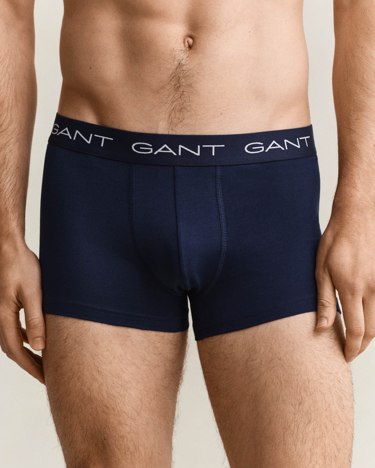 GANT 5-Pack Mens Trunks with Multi Coloured Waistbands - 410 Marine