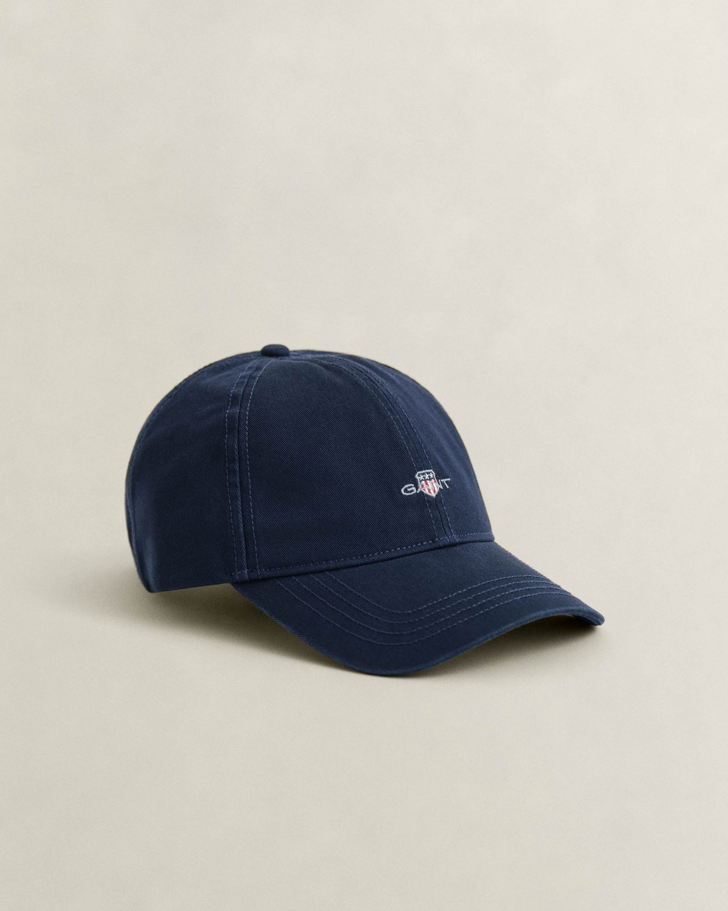 GANT Mens Shield Logo Cotton Twill Cap - 410 Marine | CHO | Designer Mens Caps