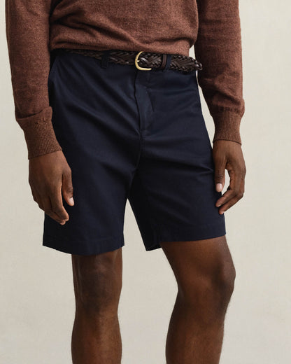 GANT Mens Regular Fit Classic Chino Shorts - 433 Evening Blue
